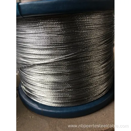 Hot DIP Galvanized Steel Cable 1X7